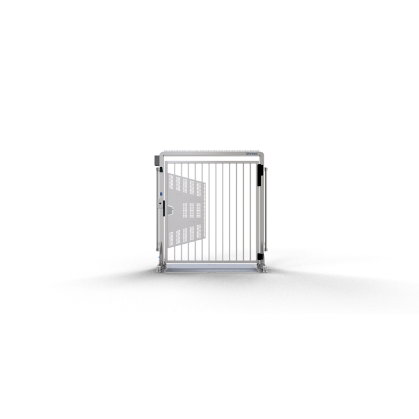 V-DOOR | dimensions: 2000 x 2000 x 2210 mm, passage width: 1790 mm | escapedoor on steel plate | electromechanical